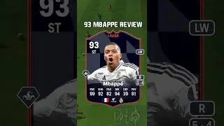 93 Mbapp&eacute; Review in EA FC 25 #shorts #short #fc25 #eafc25 #potm #laliga #mbappe #mbapp&eacute; #realmadrid
