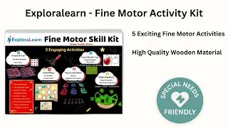 Exploralearn Fine Motor Skill Kit for Kids | OT Activities for Autism & ADHD