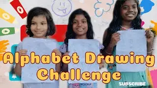 Alphabet Drawing Challenge 🎭 | Turning Letters into Art 🎨 | Nizalia Niyaz | 