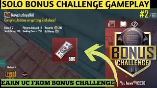 SOLO BONUS CHALLENGE||BONUS CHALLENGE SOLO GAMEPLAY||PUBG MOBILE||AUTORNY GAMING