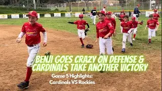 BENJI GOES CRAZY ON DEFENSE CARDINALS TAKE ANOTHER VICTORY Tecolote SpringBall 2023 8U Machine Pitch