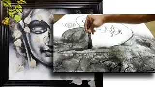 Buddha painting/Acrylic Buddha painting on canvas/Home decor/3d Buddha painting/background texture