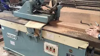 Amazing Woodworking Machines - Automatic Surface Planer Japanese Produced In 1988, Wood Work