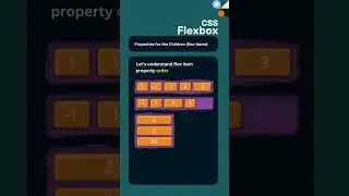 CSS Flex items | 11 - Properties | Order