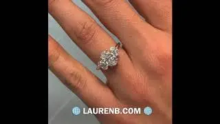1.39 ct Oval Diamond Three-Stone Ring