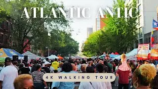 Brooklyn's Oldest and Biggest Street Fair. Walking Tour. 4K.