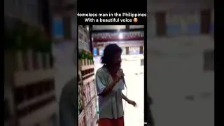 Homeless man with a beautiful voice #singerph #pinoysinger #proudph #topsingerinthephilippines