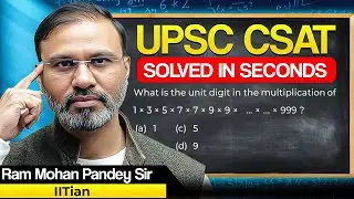 CSAT PYQs Solved In Seconds By Ram Mohan Pandey Sir | Sarrthi IAS