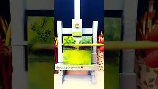 Relaxing video. Reflejo amarillo. Mini pintura al &oacute;leo. Simple y F&aacute;cil