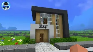Minecraft small modern house 🏠 tutorial 