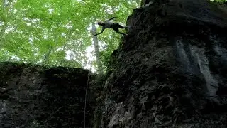 Learning to rappel face first! #rappelling #abseiling #aussiestyle