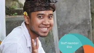 Volunteer in Bali: meet our staff member Eka.