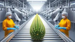 Giant Cactus Processing Machine | Factory Automation Process Inside 