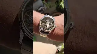 Skeleton Watch 💀⌚️ #skeleton #skeletonwatch #mechanicalwatch #straps #gray #windup #watches #watch