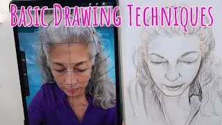 How to Draw Faces / Grid Method (Looking down)