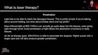 Laser Therapy Penetration