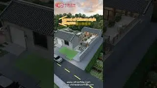 Siheyuan(四合院) is a square-shaped courtyard surrounded by buildings on all four sides.