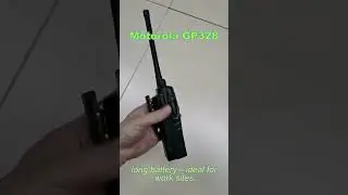 Motorola GP328 GP340 Walkie Talkie Handheld High Power Dual Band Portable Transceiver Two Way Radio