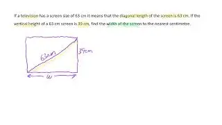 Pythagoras - Word Question 3
