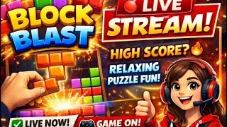 🔴 Block Blast LIVE | Addictive Puzzle Game | Chill Stream