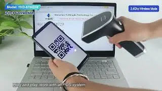 📡 YHD-6700DW 2D Wireless Barcode Reader Handheld Scanner#barcodescanner #automobile