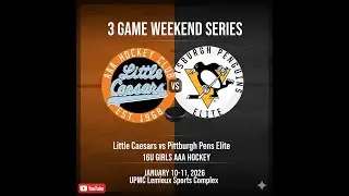 Game 1 16u Girls Little Caesar&rsquo;s vs Pittsburgh Pens Elite 1.10.26