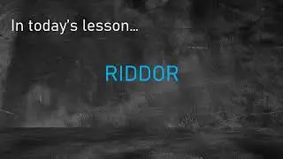 SMIS training: RIDDOR