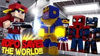 Minecraft Adventure - РОПО СПАСАЕТ СУПЕРГЕРОЕВ И МИР!!