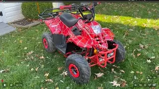I rode my quad in the snow at full speed