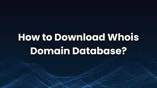 How to download whois domain database