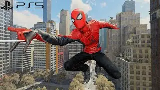 Spider-Man Remastered PS5 - The Last Stand Suit Free Roam Gameplay (60FPS Performance RT)