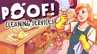 Turning Messy Rooms Into Cozy Spaces In This Upcoming Cleaning Sim ✨ | Poof! Cleaning Services Demo