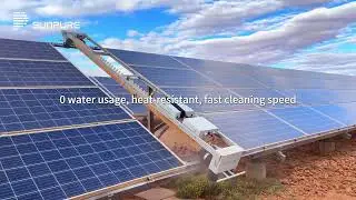 Morocco's First PV Cleaning Robot in Action | 120MW Solar Plant Goes Water-Free
