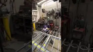 Making old style fence.  Solid iron