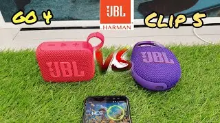 JBL Clip 5 (7Watts) vs. JBL Go 4 (4.2Watts) | Compact Bluetooth Speaker 2024🔥🔥