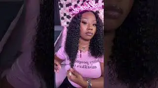 Wiggins 7x4 18 Inch Curly Wig Install 🩷 #gluelesswig #wiginstall #wigs #wigtutorial #wiggins #wig