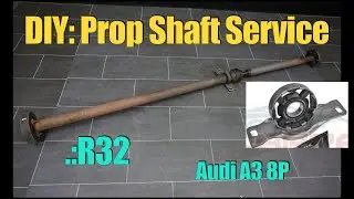 DIY: How to Service Center Prop Shaft Support Bearing on A3 8P, VW Golf R32 2008-2012