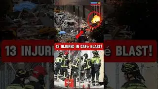 Madrid Caf&eacute; Explosion Injures 13 | Shocking Blast Caught Attention 🔥😱 Breaking News #shorts #spain