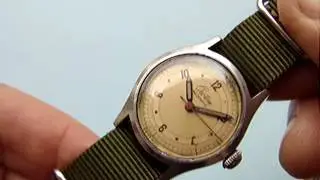 Men's WWII period CROTON AQUAMATIC good condition military style wristwatch