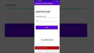 Flow (State Flow) With Channels Demo App