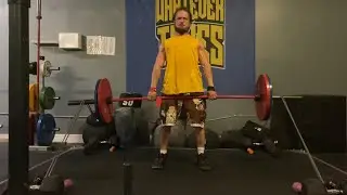 Band squats + deadlifts- Dynamic effort lower body day