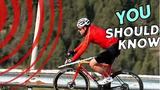 Fast descending in Andorra with professional bike riders