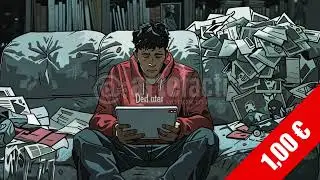 Creator Burnout &mdash; Paper-Strewn Couch HD Stock Video