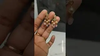 299+$//9003166332//polki ear rings with pearls and strawberry beads