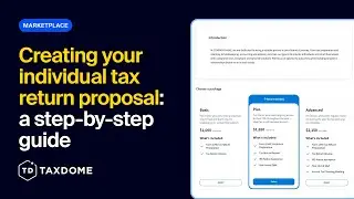 Торговая площадка TaxDome - Предложение по подаче индивидуальной налоговой декларации