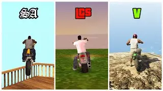 JUMPING From HIGHEST MOUNTAIN by MOTORCYCLE In GTA Games