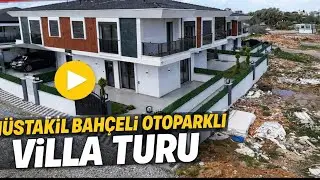 MERKEZİ KONUMDA M&Uuml;STAKİL BAH&Ccedil;ELİ OTOPARKLI VİLLA TURU