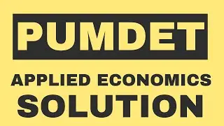 PUMDET Applied Economics 2023 Q-6 Solutions With Explanations By Experts