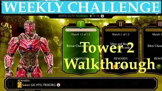 Mortal Kombat Mobile. Sektor Triborg Weekly Challenge Walkthrough Gameplay. Tower 2