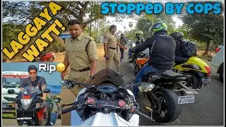 Superbikers ka laga Watt 🤦🏻&zwj;♂️ Stopped by Cops ✋ Lost a Biker (RIP)😞